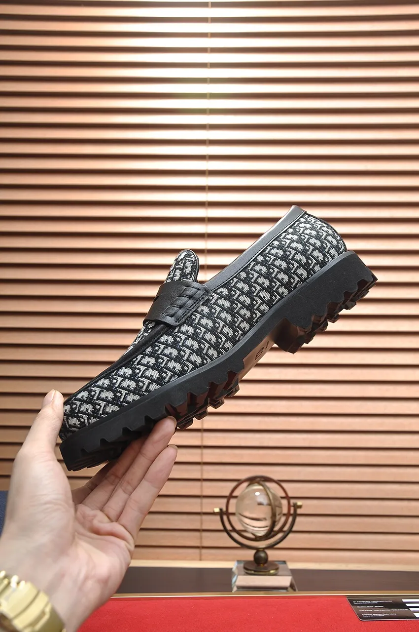 Men's shoes 💰600💶[Dior] (water-dyed cowhide lining) Dior original 1:1 high-quality factory, imported original materials, imported raw cowhide, water-dyed cowhide lining, original TPU outsole, code number: 38-44 (45 customized)
